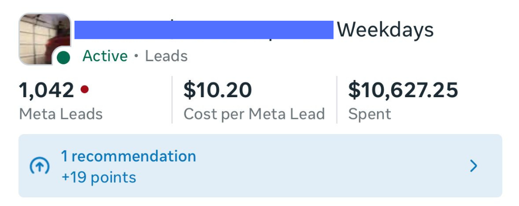 Campaign results for Home Repair Specialists